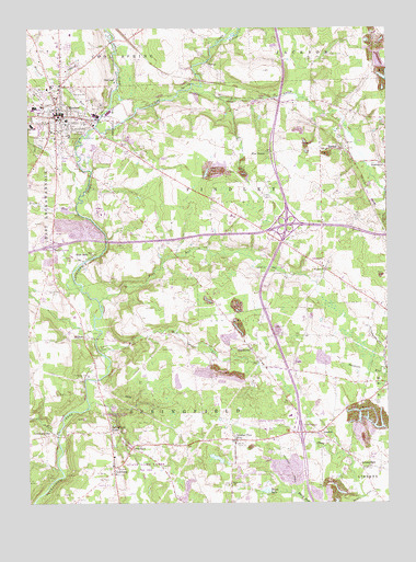 Mercer, PA USGS Topographic Map