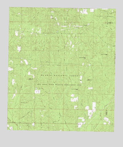 Beatrice, MS USGS Topographic Map