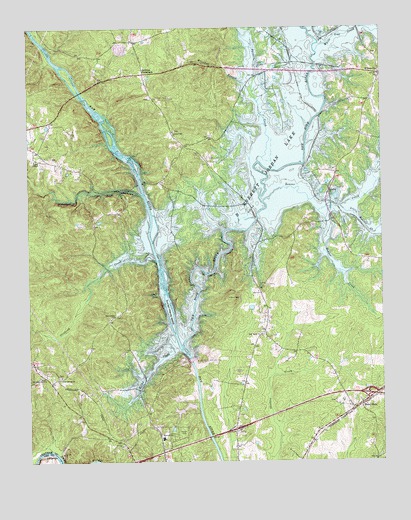 Merry Oaks, NC USGS Topographic Map
