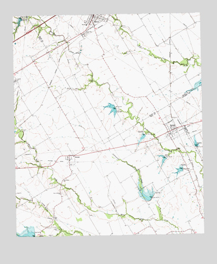 Mertens, TX USGS Topographic Map