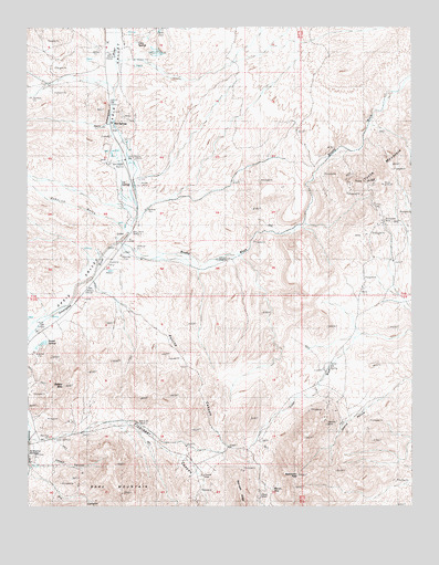 Beatty Mountain, NV USGS Topographic Map