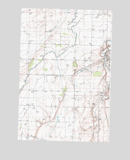 Mesa West, WA USGS Topographic Map