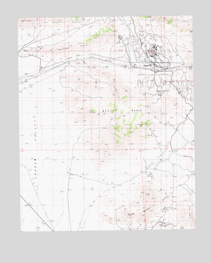 Mescal Range, CA USGS Topographic Map
