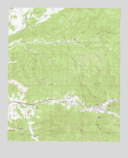 Mescalero, NM USGS Topographic Map