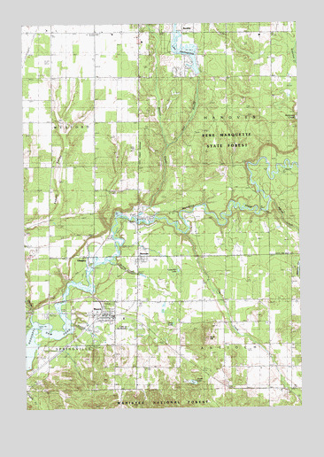Mesick, MI USGS Topographic Map