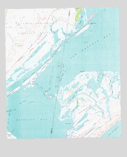 Mesquite Bay, TX USGS Topographic Map