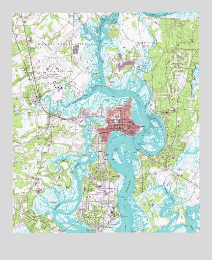 Beaufort, SC USGS Topographic Map