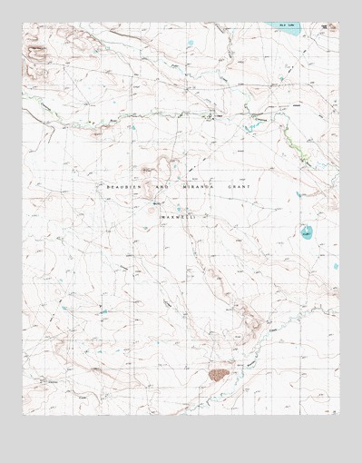 Miami NE, NM USGS Topographic Map