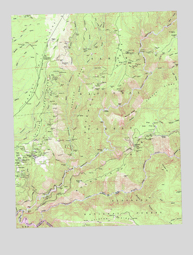 Michigan Bluff, CA USGS Topographic Map