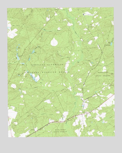 Middendorf, SC USGS Topographic Map