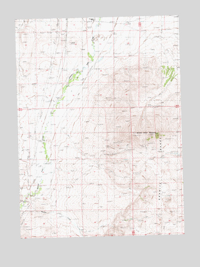 Middle Stack Mountain, NV USGS Topographic Map