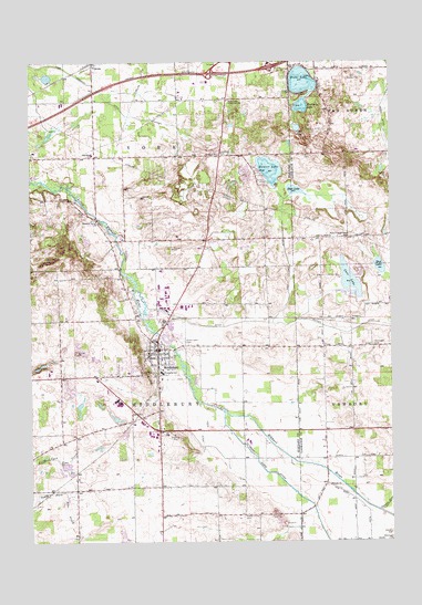 Middlebury, IN USGS Topographic Map