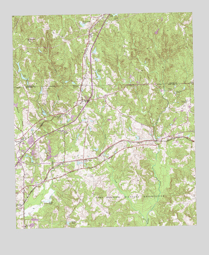 Midland, GA USGS Topographic Map
