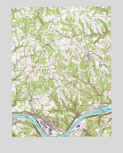 Midland, PA USGS Topographic Map