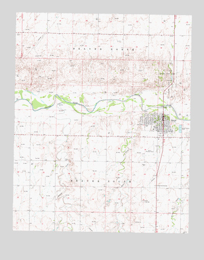 Beaver, OK USGS Topographic Map