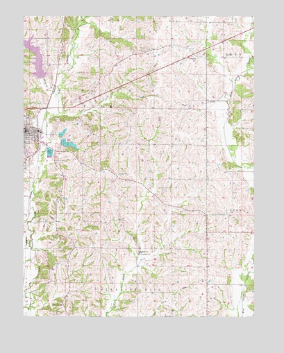Milan East, MO USGS Topographic Map
