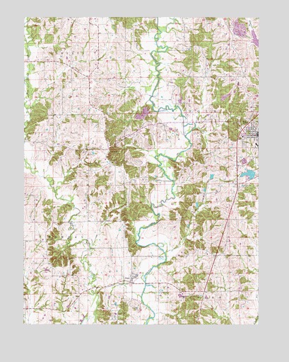 Milan West, MO USGS Topographic Map