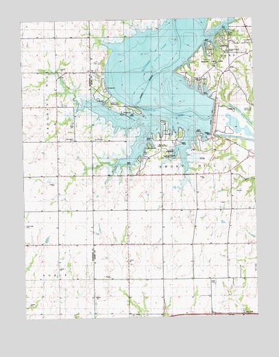 Milford Dam, KS USGS Topographic Map