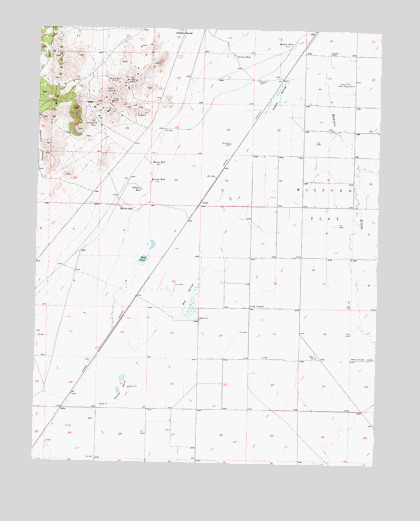 Milford Flat, UT USGS Topographic Map