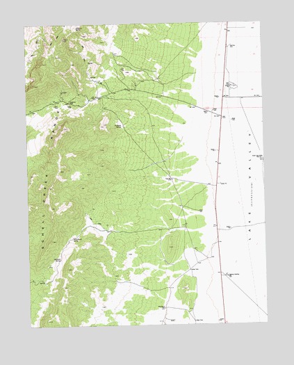 Milk Ranch Spring, NV USGS Topographic Map