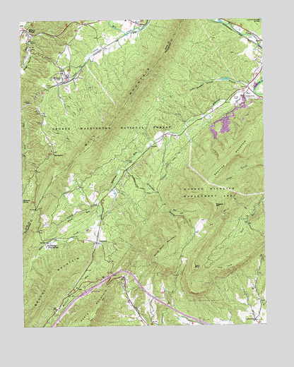 Millboro, VA USGS Topographic Map