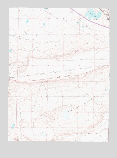 Miller, WY USGS Topographic Map