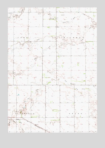 Miller SE, SD USGS Topographic Map