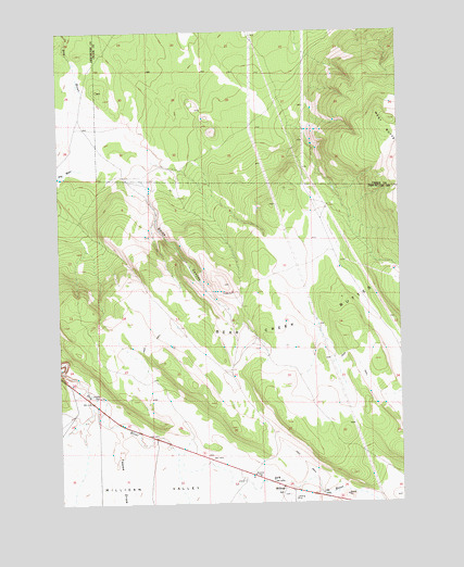 Millican, OR USGS Topographic Map