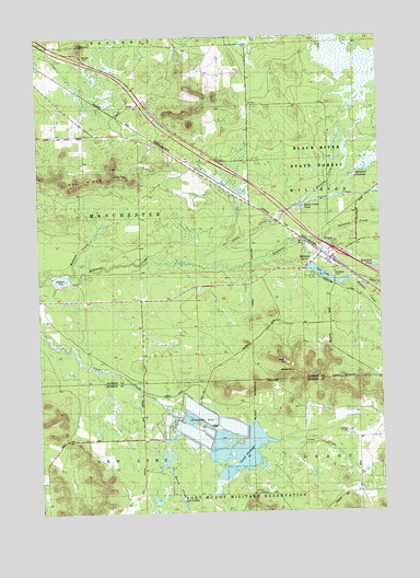 Millston, WI USGS Topographic Map