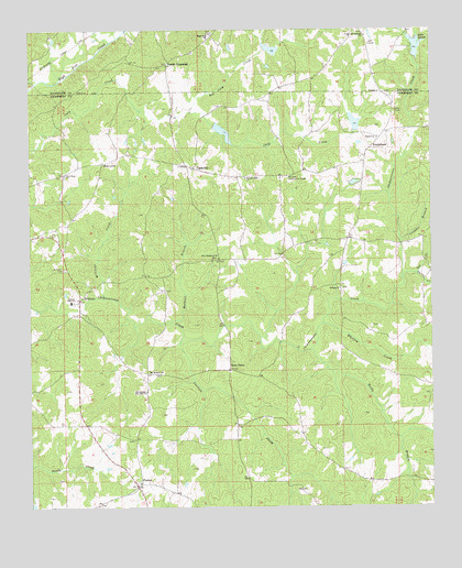 Milltown, AL USGS Topographic Map