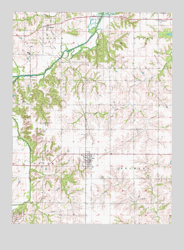 Milo, IA USGS Topographic Map