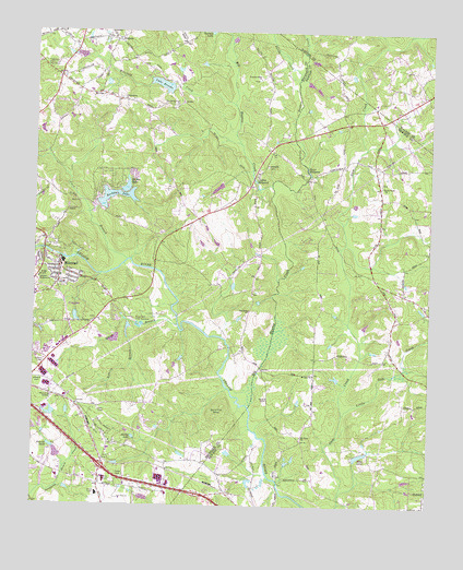 Milstead, GA USGS Topographic Map