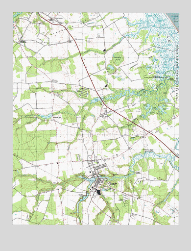 Milton, DE USGS Topographic Map