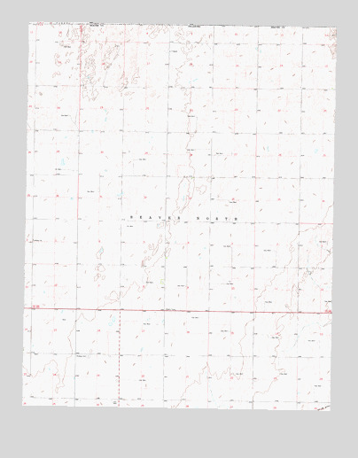 Beaver NW, OK USGS Topographic Map