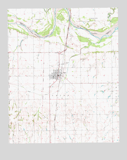 Minco, OK USGS Topographic Map