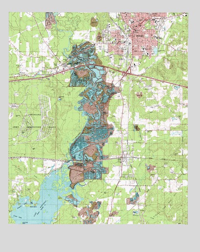 Minden South, LA USGS Topographic Map