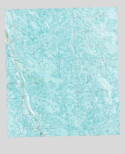 Mink Bayou, LA USGS Topographic Map