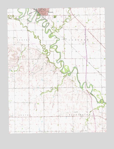 Minneapolis South, KS USGS Topographic Map