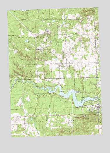 Mio, MI USGS Topographic Map
