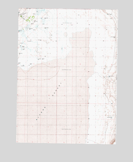 Miranda Flat SW, OR USGS Topographic Map