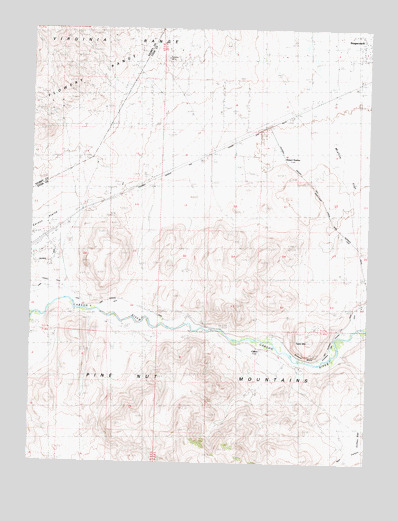 Misfits Flat, NV USGS Topographic Map