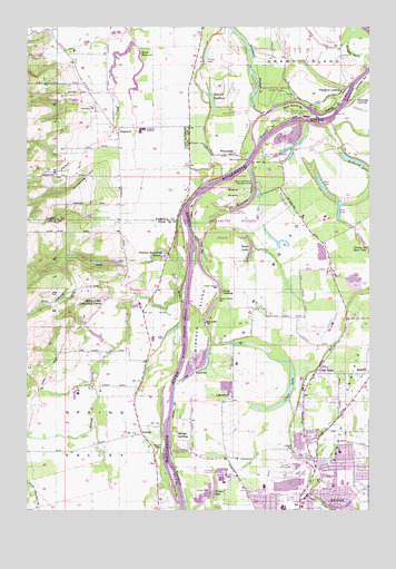 Mission Bottom, OR USGS Topographic Map