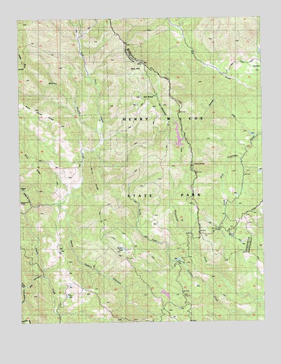 Mississippi Creek, CA USGS Topographic Map