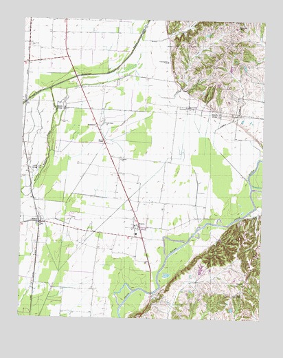 Miston, TN USGS Topographic Map