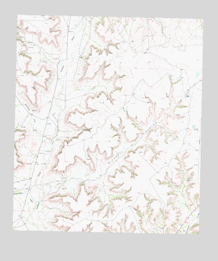 Mitchell Canyon, TX USGS Topographic Map