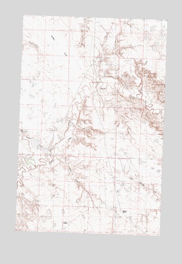 Mitchell Corner, MT USGS Topographic Map