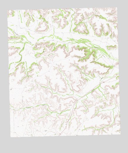 Mitchell Draw, TX USGS Topographic Map