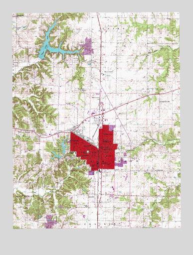 Moberly, MO USGS Topographic Map