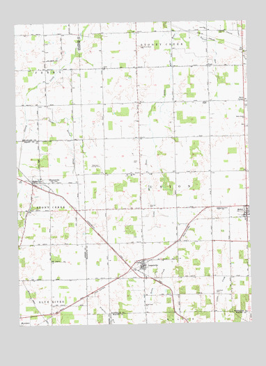 Modoc, IN USGS Topographic Map