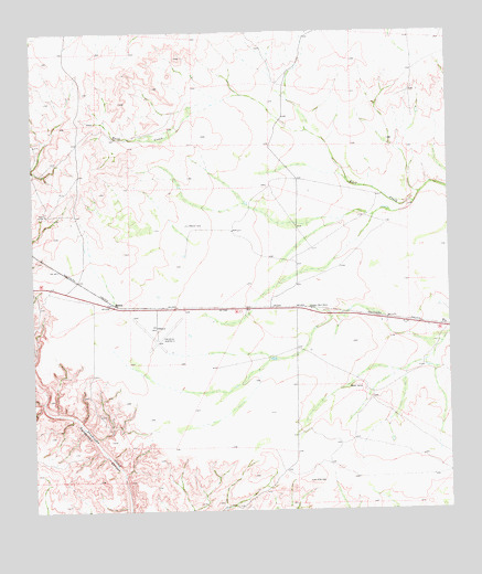 Mofeta, TX USGS Topographic Map